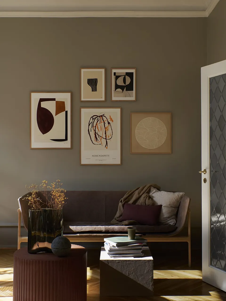 The Poster Club Curated Art Walls Edit No. 013 Bilderwand Erdtöne