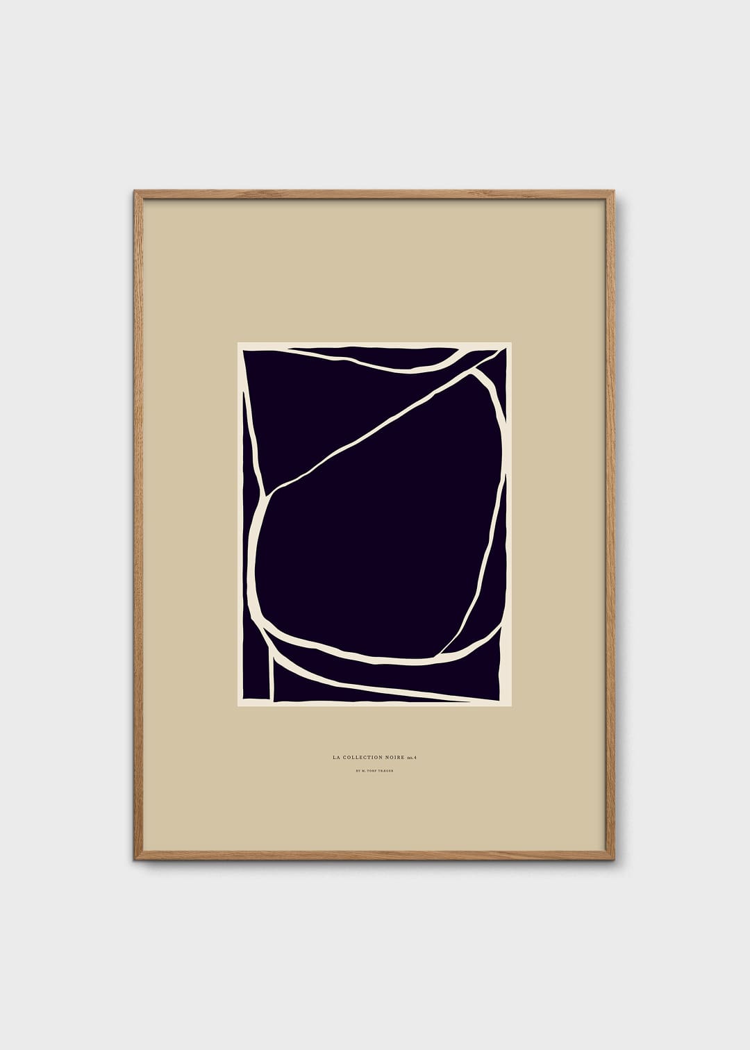 The Poster Club Volumes Poster A4 beige schwarz
