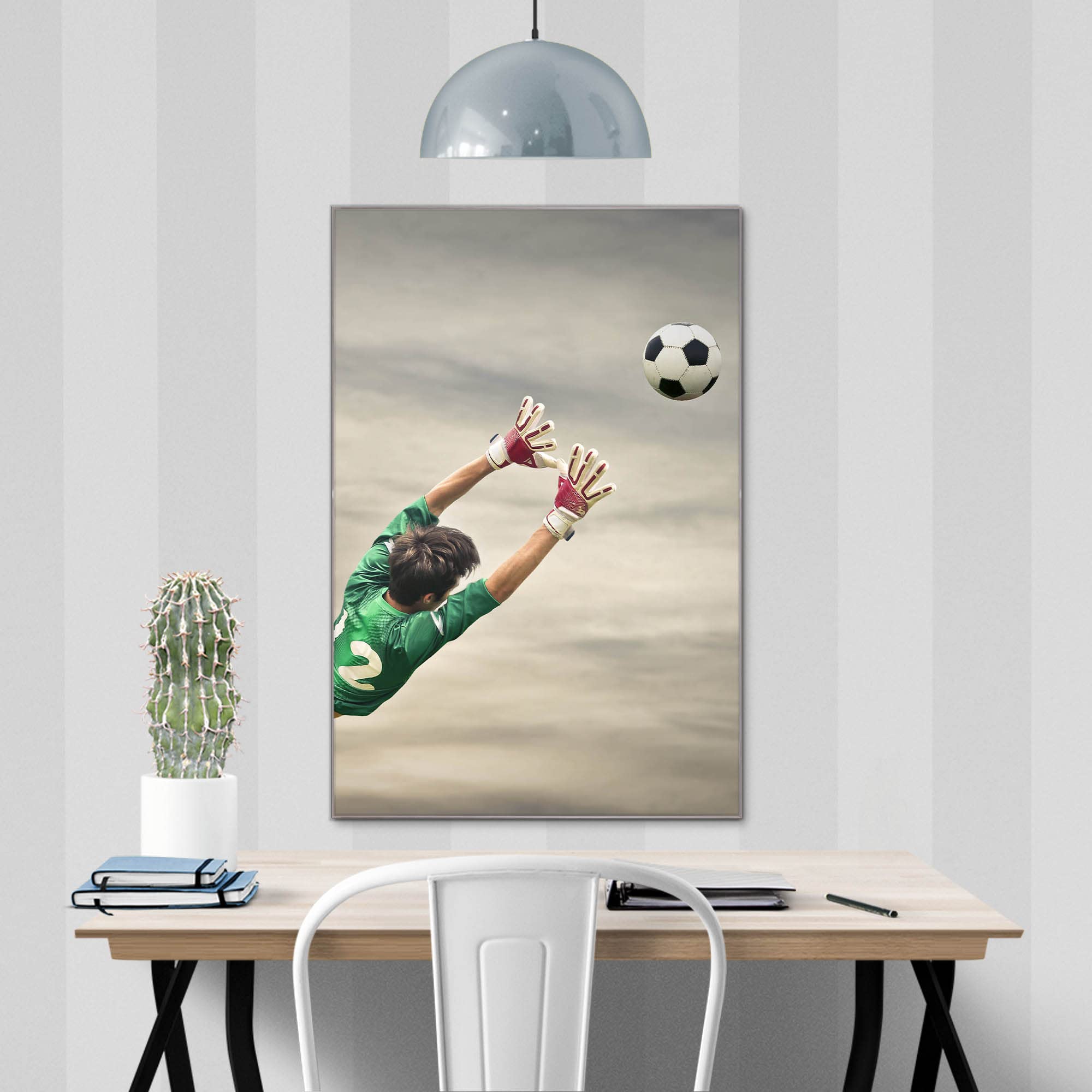Banjado Magnettafel Abgewehrt Magnetboard 60x40 Sport