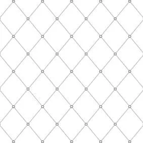 Mineheart Wallpaper Quilt Outline Tapete Schwarz Weiß Rolle