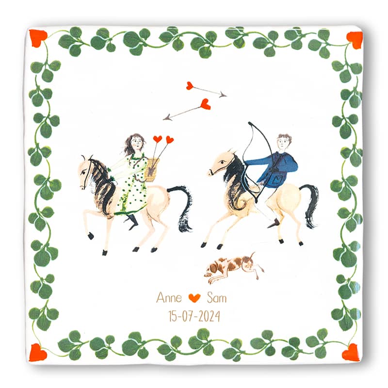 Storytiles Delft Blue Der Liebe Wandfliese Liebe Paar