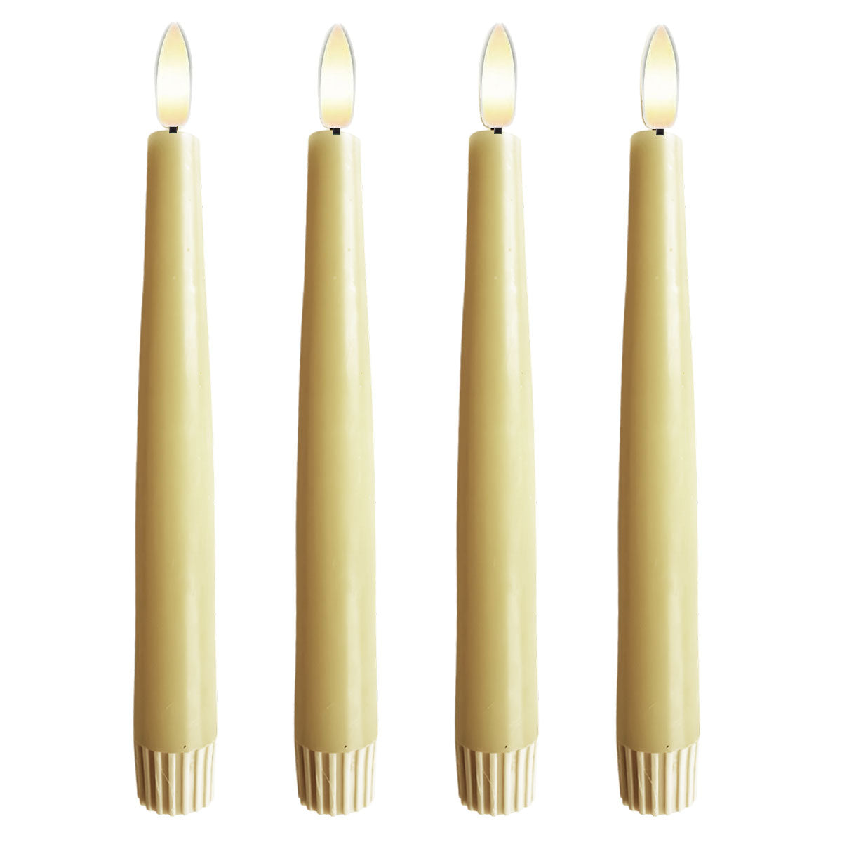 IB Laursen Ribe LED Stabkerzen Vanille 26 cm 4er Set Timer