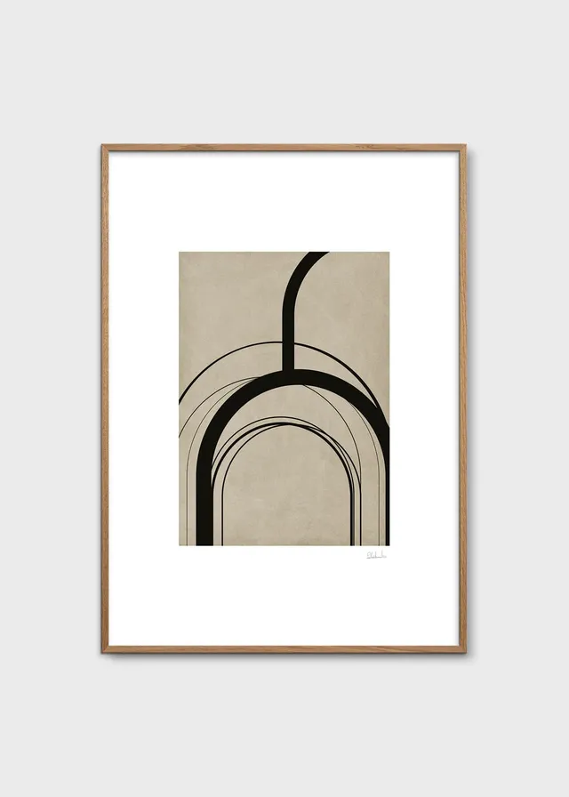 The Poster Club Arches Kunstdruck Poster 30x40 cm beige