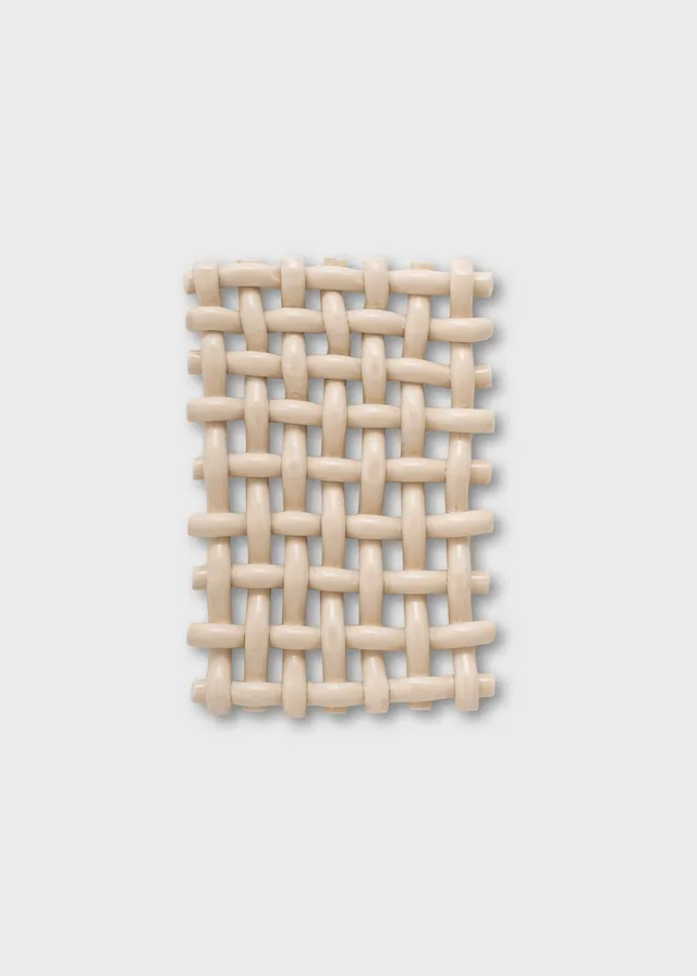 The Poster Club Interlace No. 01 Wandobjekt Keramik creme