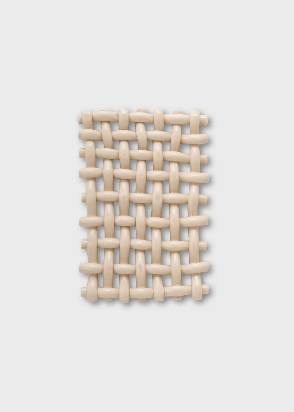 The Poster Club Interlace No. 01 Wandobjekt Keramik creme