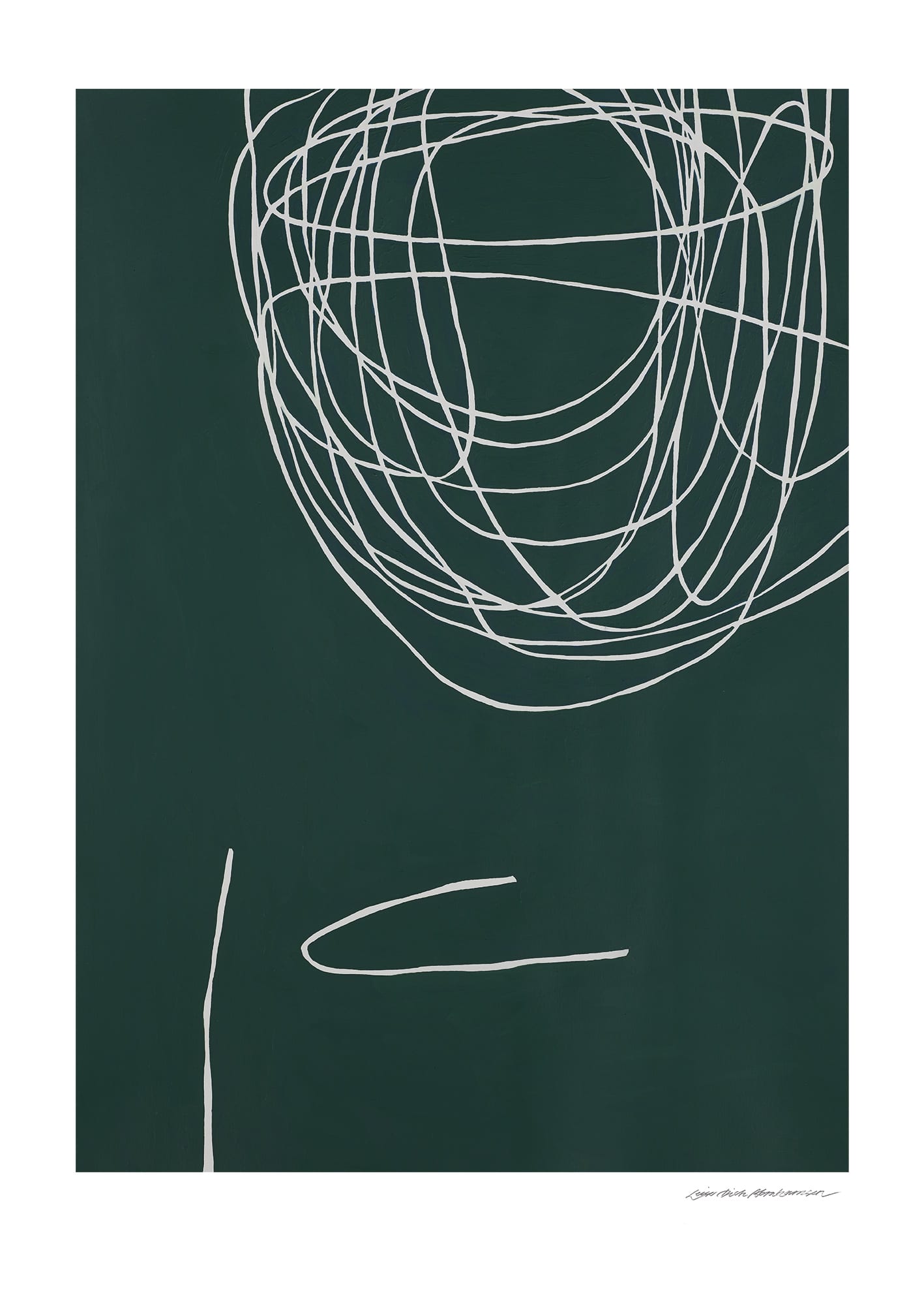 The Poster Club Art Prints Rising Poster 50x70 cm grün