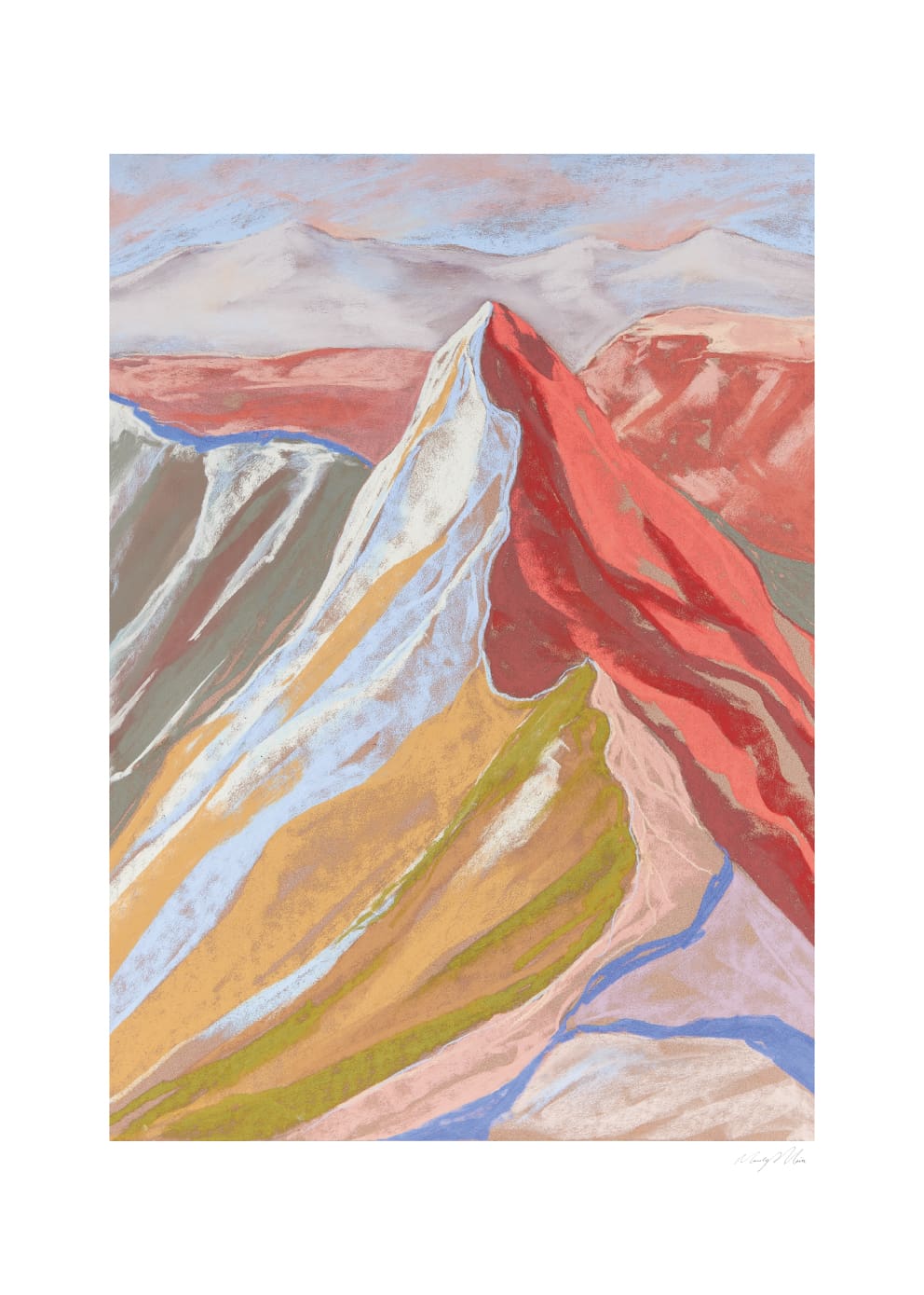The Poster Club Art Prints Cuillin Ridge I Poster A4 abstrakt