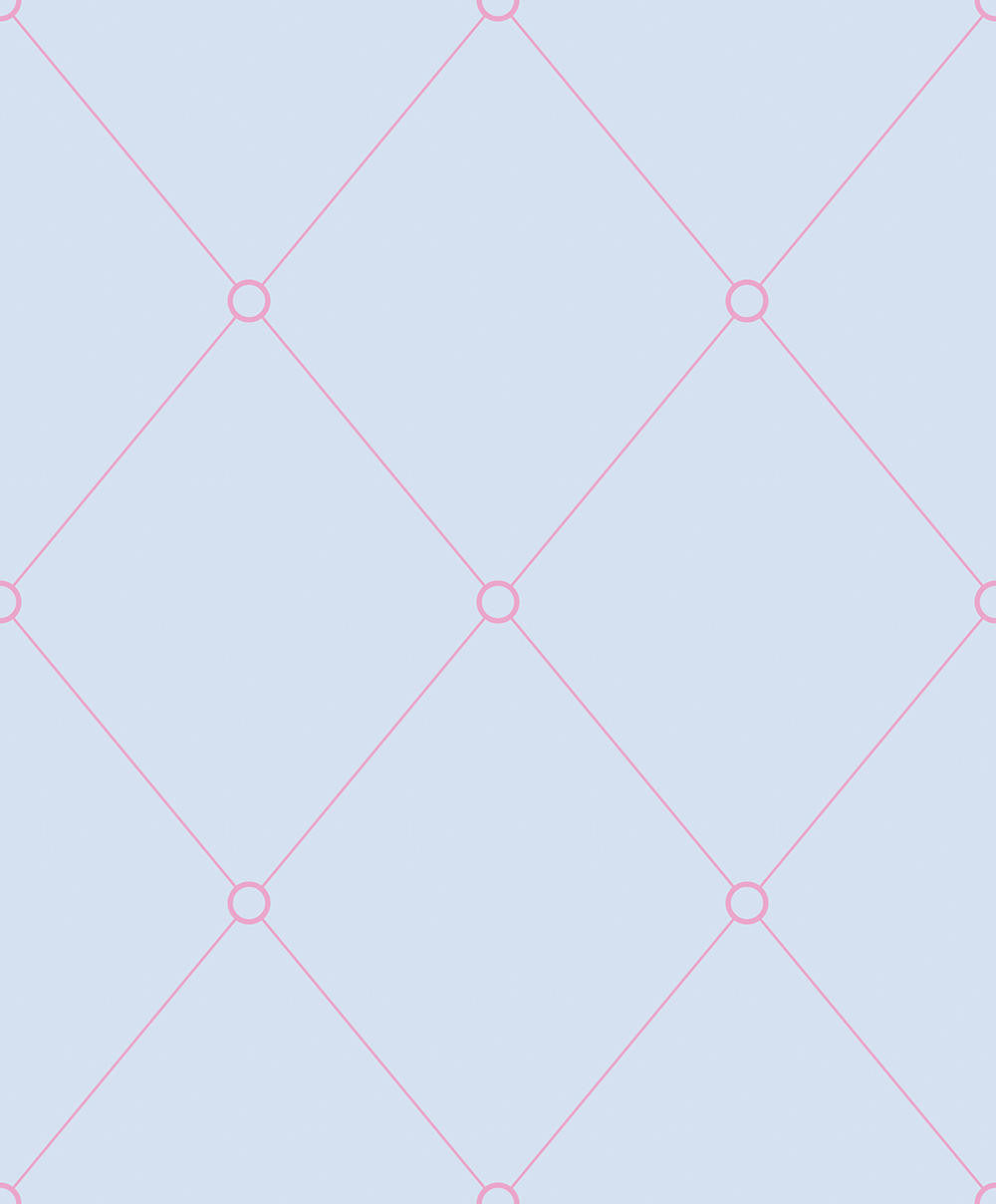 Mineheart Quilt Outline Tapete hellblau rosa