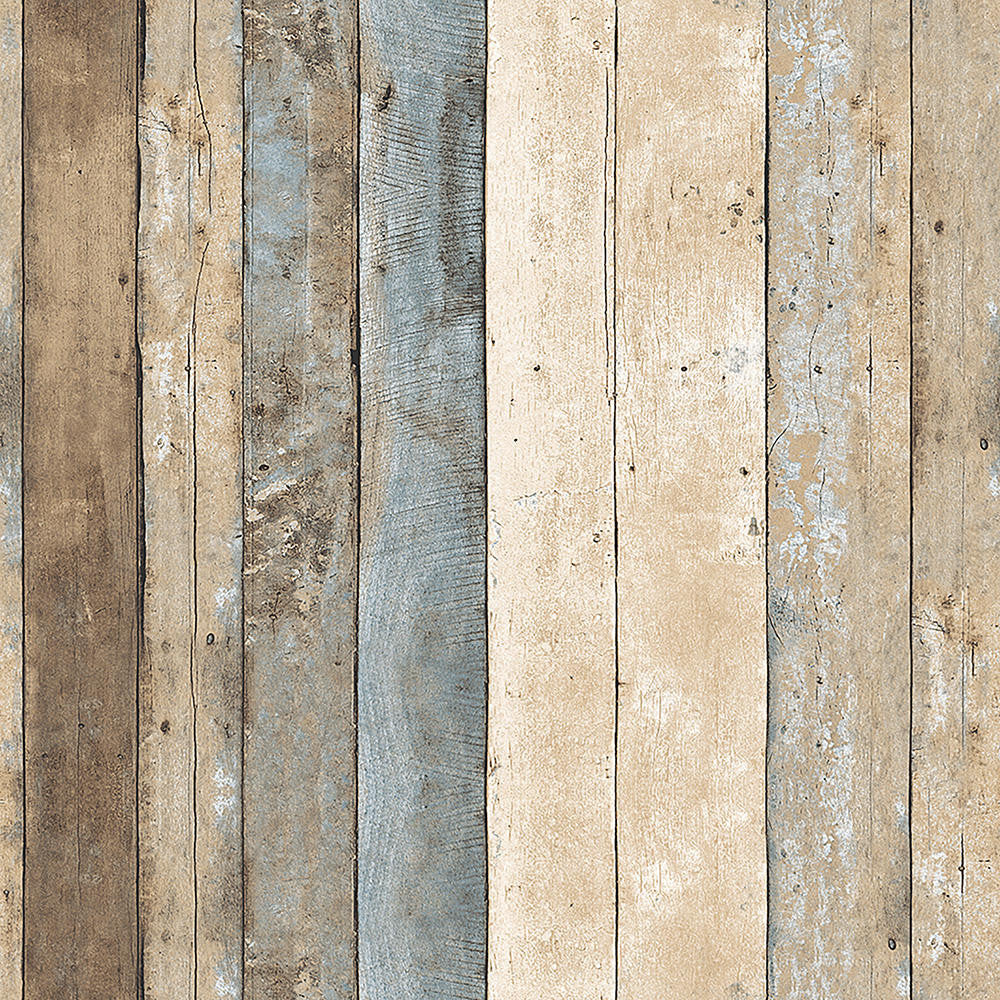 Mineheart Wallpaper Rustic Wood Panel Tapete Beige Cream Holzoptik