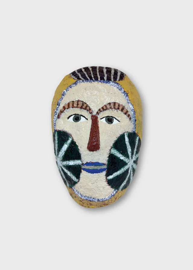 The Poster Club Art Prints Mask No. 266 Wandobjekt 13x21 cm beige