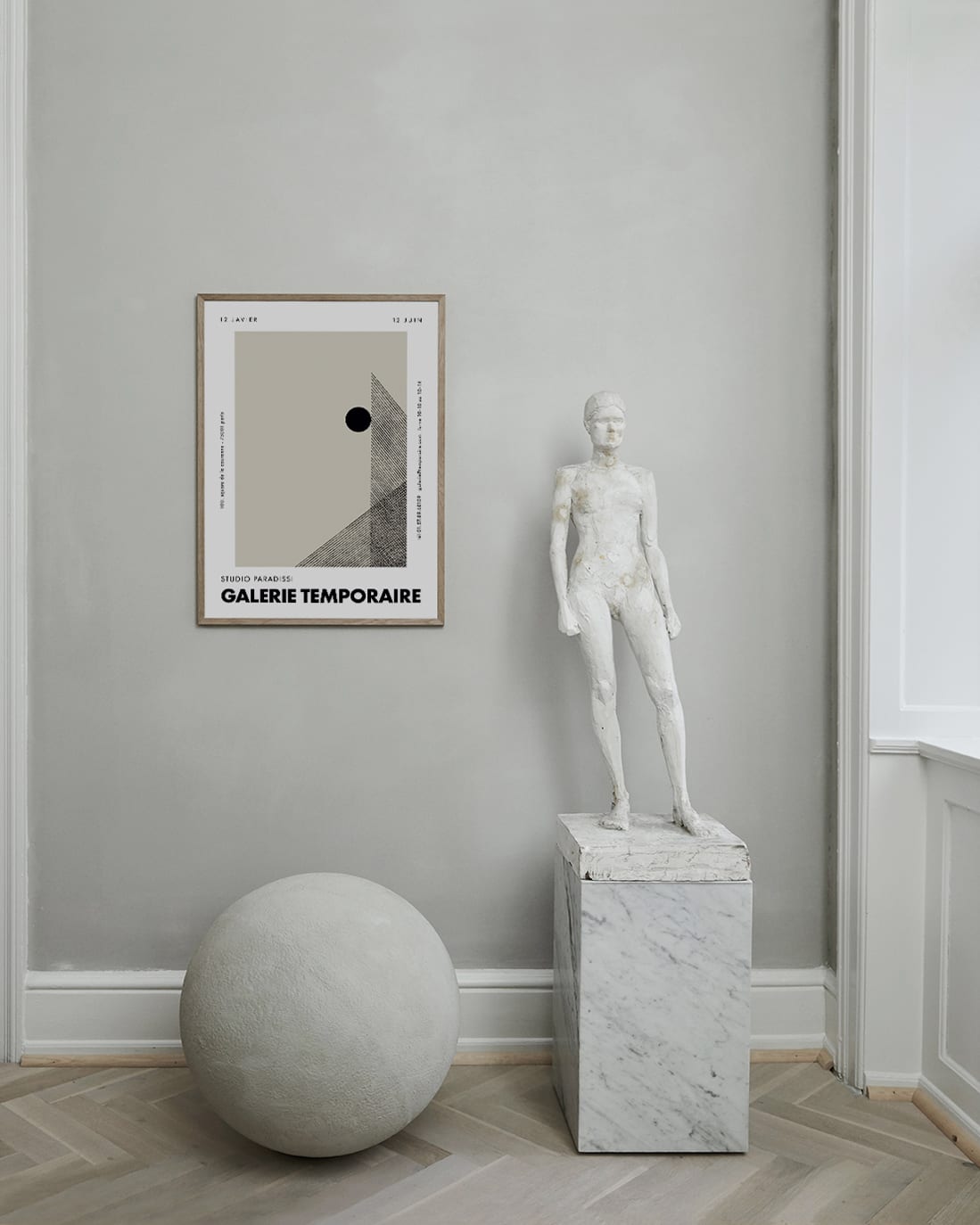 The Poster Club Art Prints Galerie Temporaire 29 Poster 30x40 beige