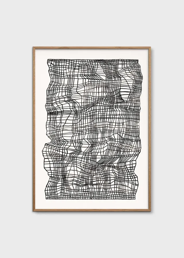 The Poster Club Art Prints Timeline Black Poster 30x40 cm schwarz