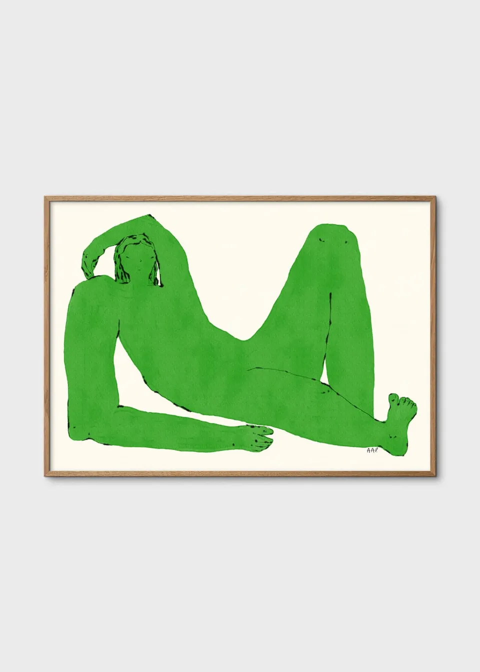 The Poster Club Art Prints Lounger Poster 30x40 cm grün
