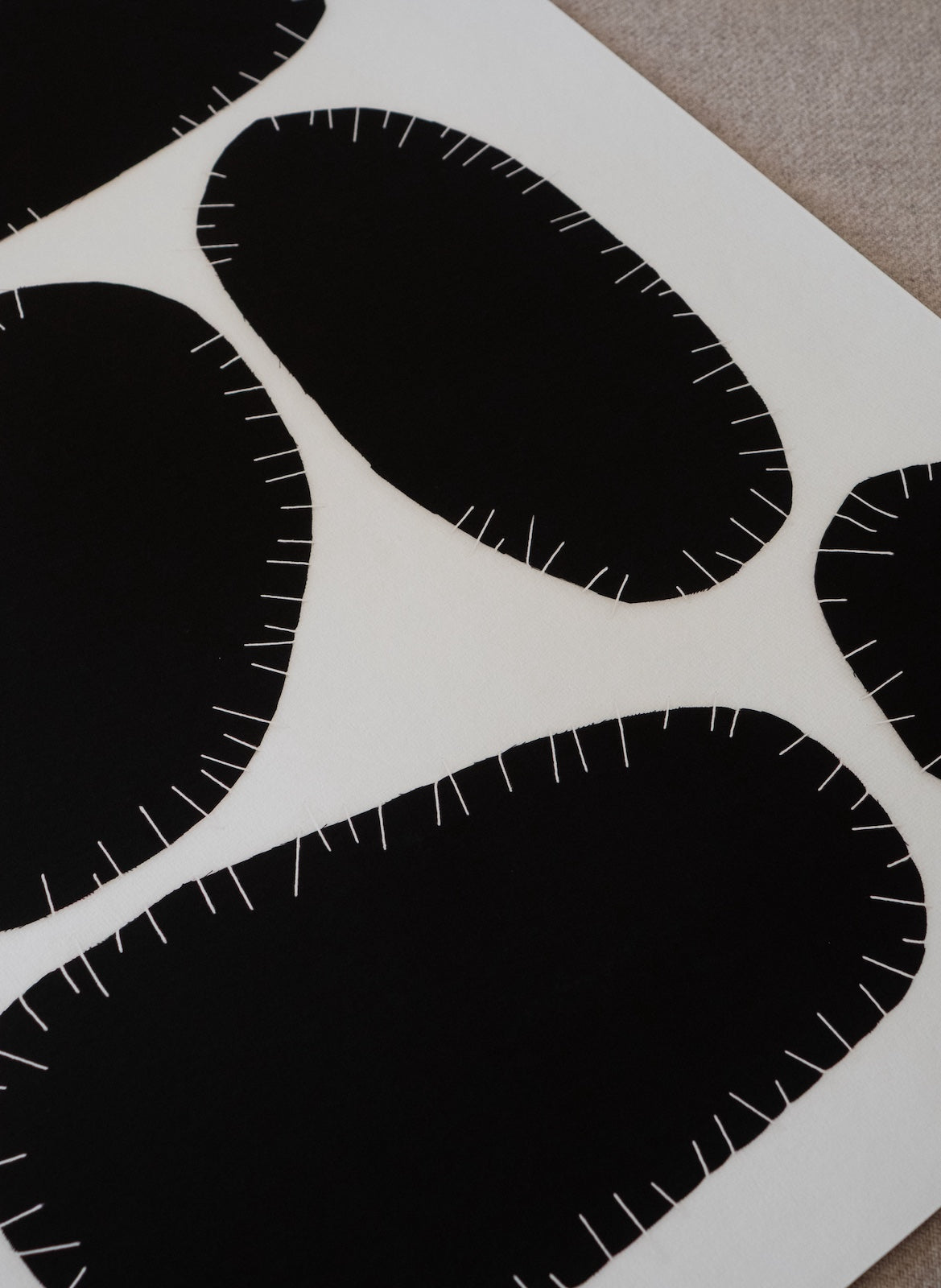The Poster Club No. 190 Kunstdruck A4 schwarz-weiß abstrakt