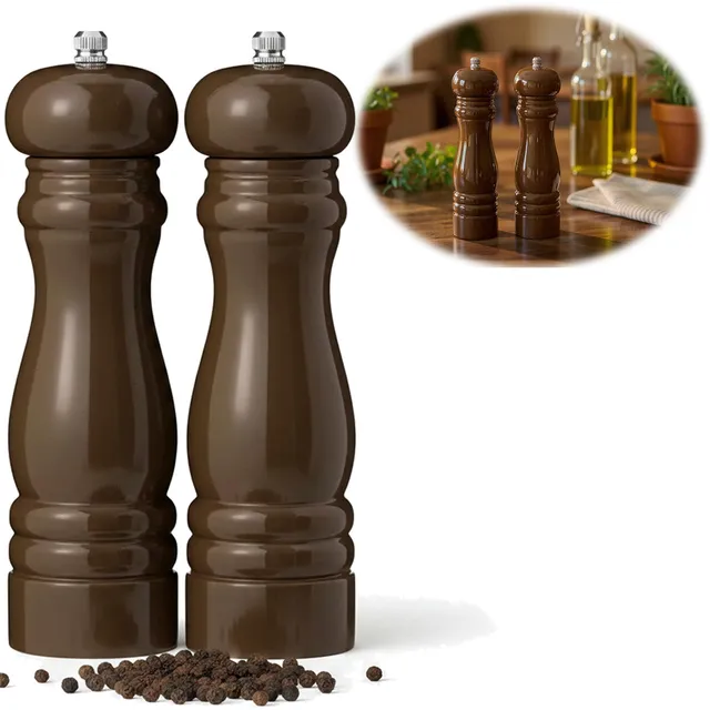 Ib Laursen Salz- und Pfeffermühle Set Holz braun 21cm