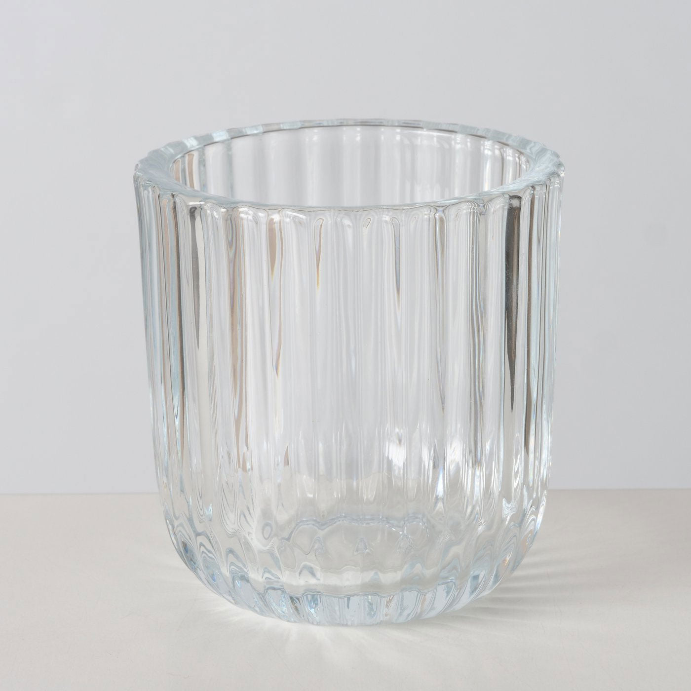 LS-LebenStil Küche & Haushalt 3er Teelichthalter Glas Klar 9cm