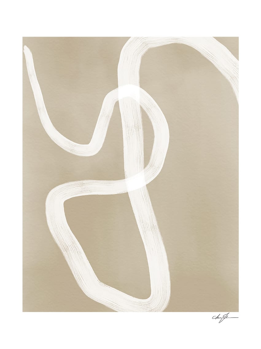 The Poster Club Art Prints One Way Poster 30x40 cm beige