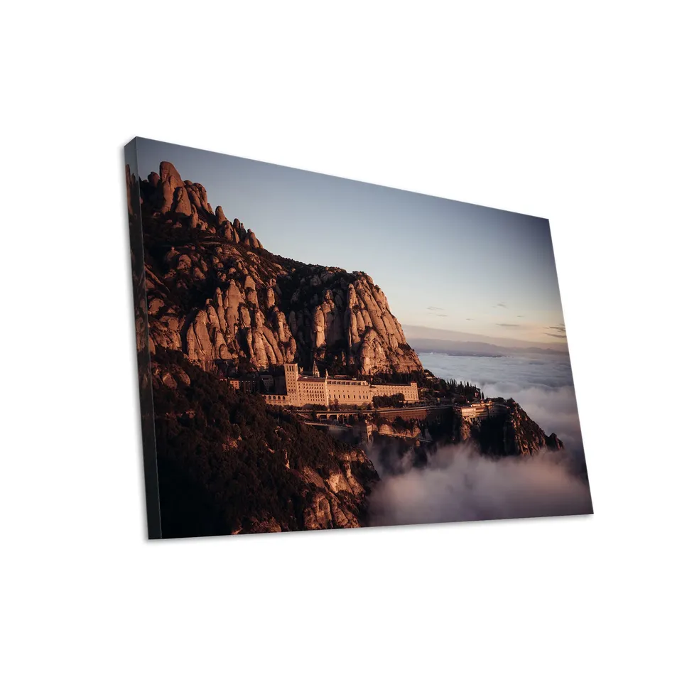 Hustling Sharks Wandbilder Kloster im Morgennebel Wandbild 40x30 cm Nebel