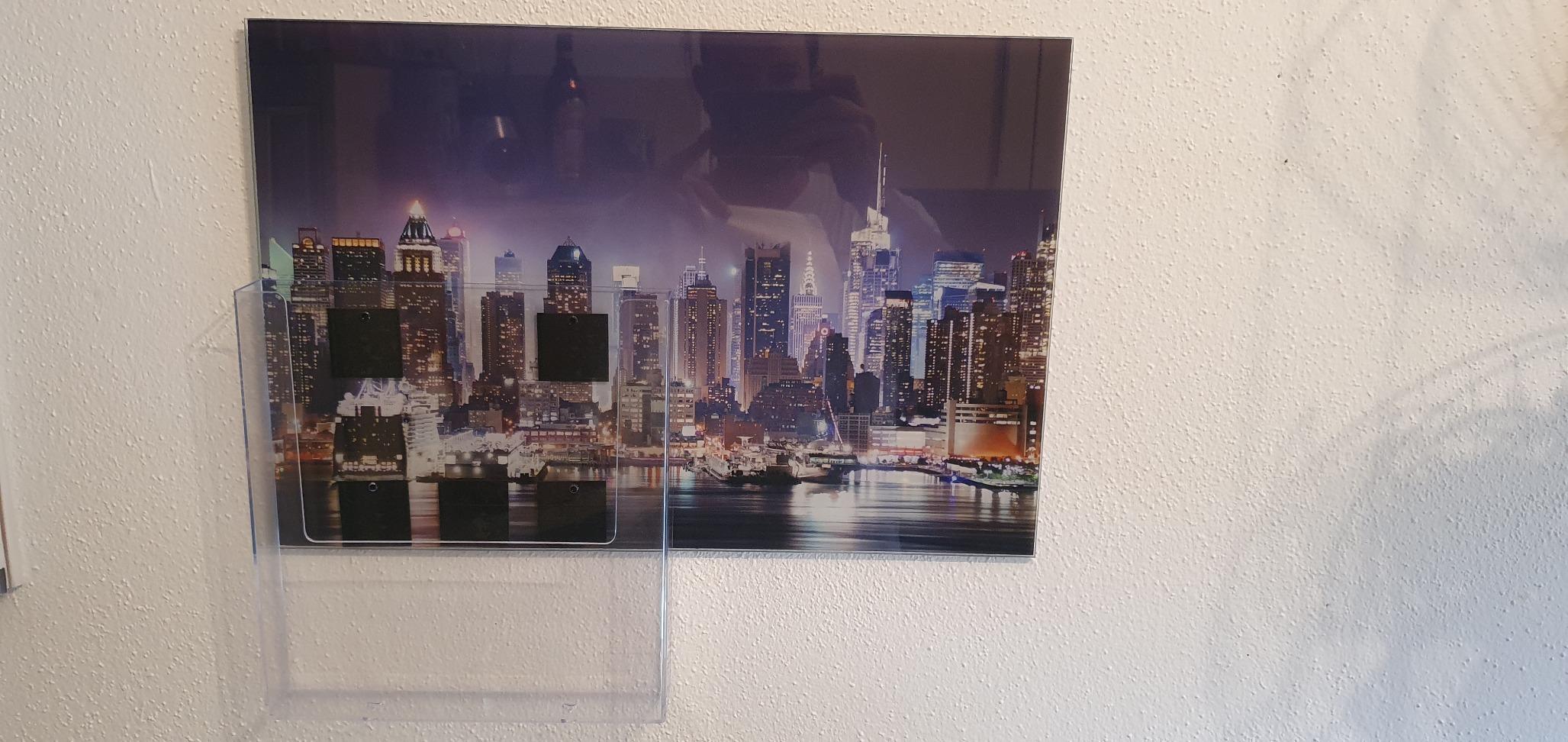Banjado Magnettafel New York Taxi Magnetboard 120x80 Stadt