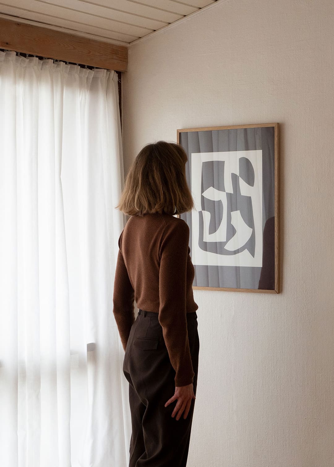 The Poster Club Wall Objects Object Blanc No.22 Bild 30x40 beige