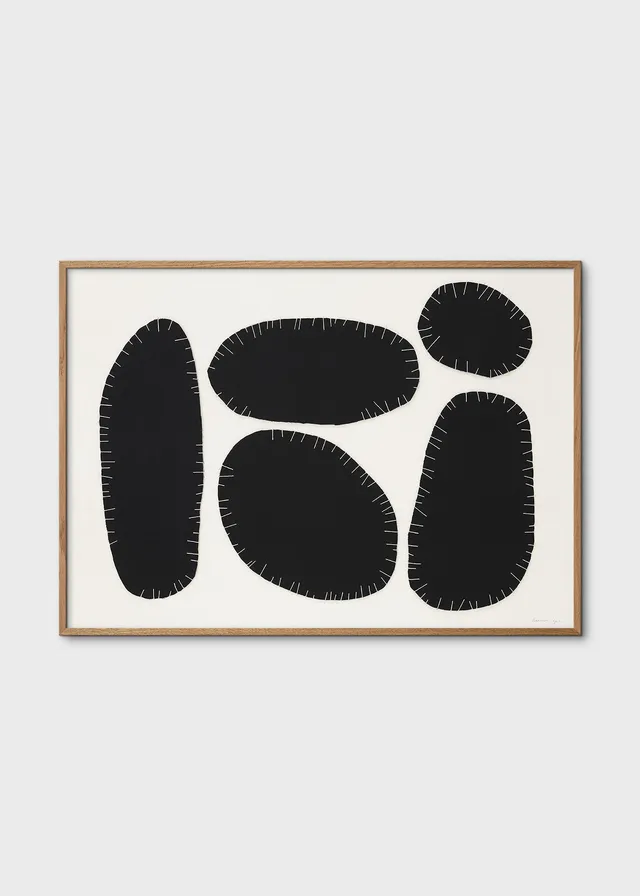 The Poster Club No. 190 Kunstdruck A4 schwarz-weiß abstrakt
