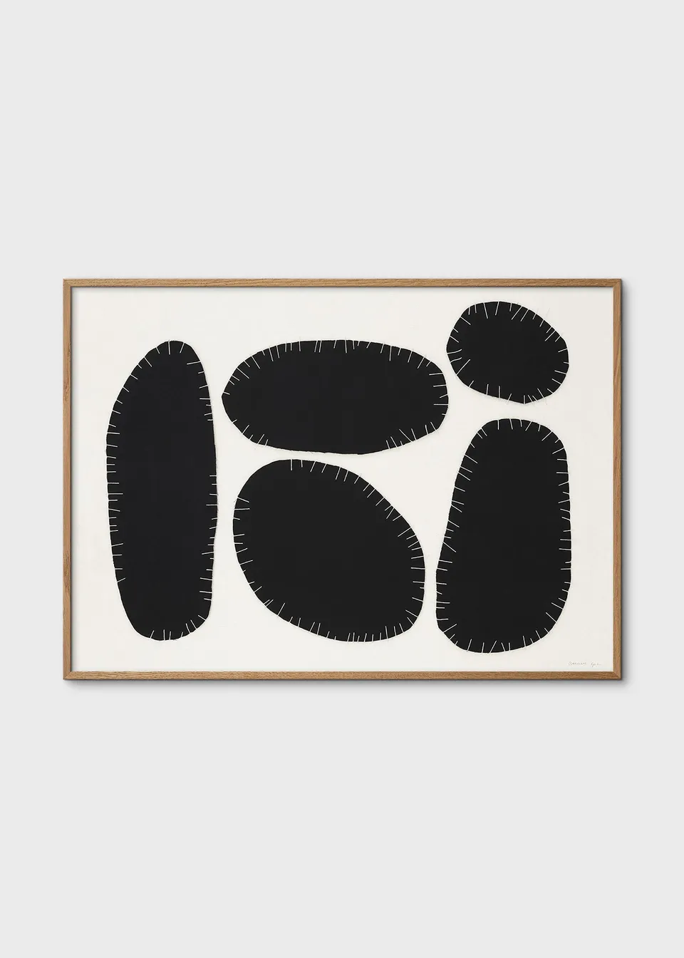 The Poster Club No. 190 Kunstdruck A4 schwarz-weiß abstrakt