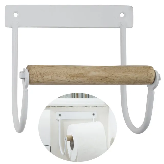LS-LebenStil Möbel & Wohnen Altum Toilettenpapierhalter Weiß 14cm
