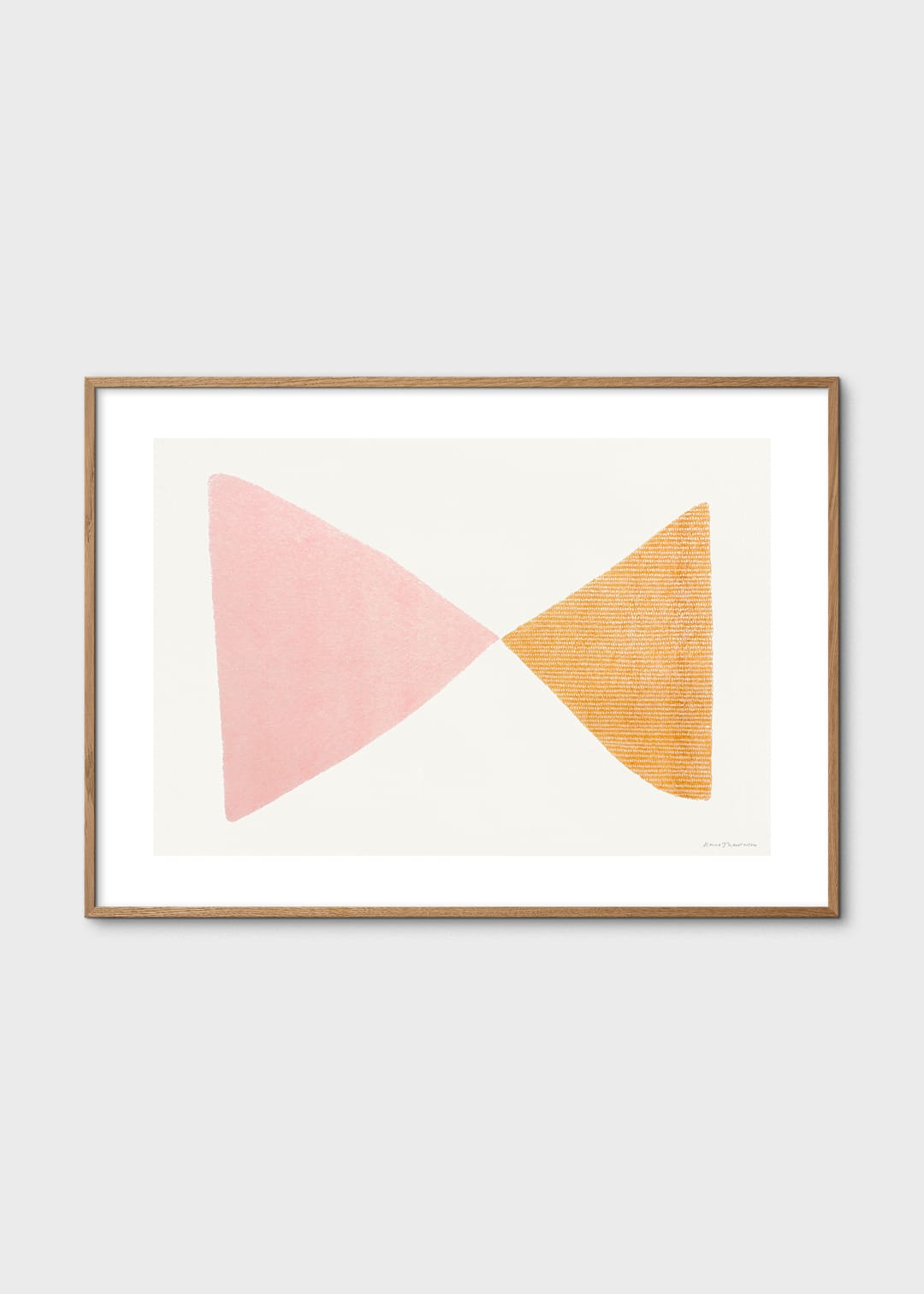 The Poster Club Touching Poster 30x40 cm orange rosa