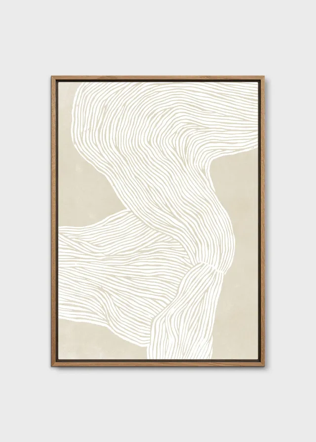 The Poster Club Art Prints The Line No. 08 Leinwand 50x70 cm beige
