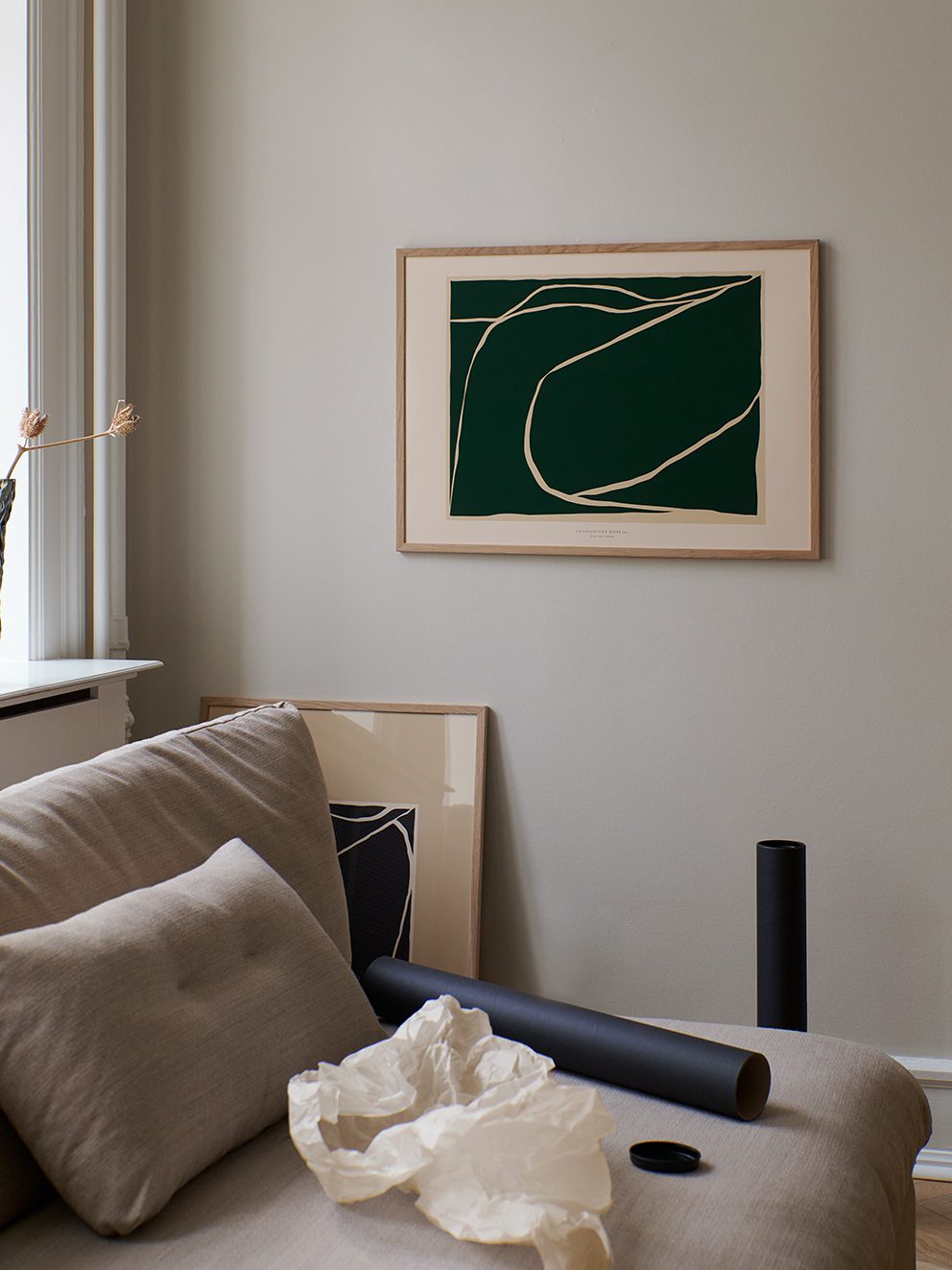 The Poster Club Art Prints Aves Poster 30x40 cm Beige Grün