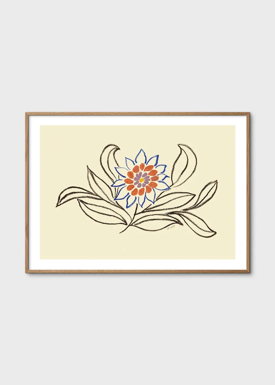 The Poster Club Nectar Poster 30x40 cm blau