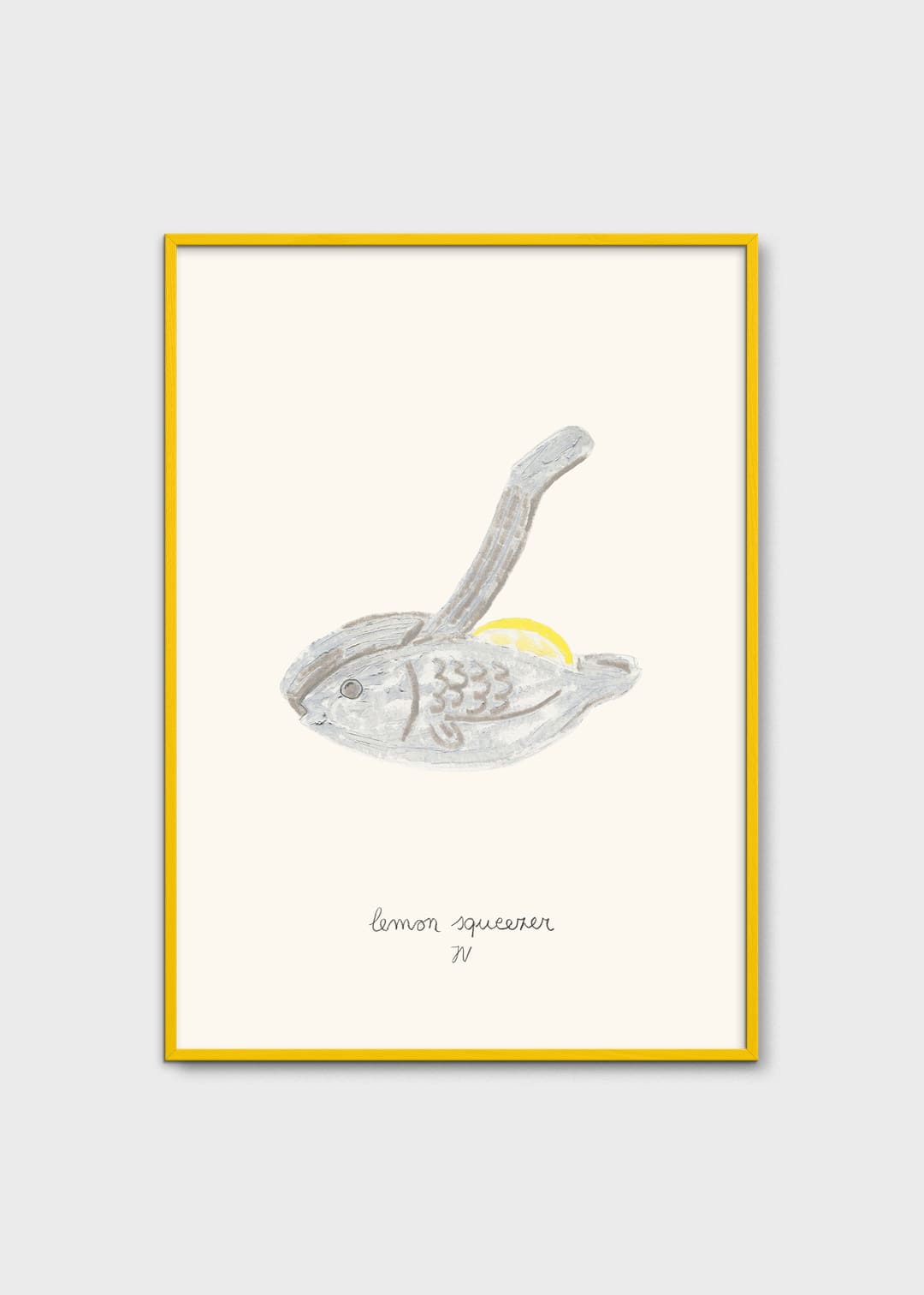The Poster Club Art Prints Lemon Squeezer Poster 30x40 cm gelb