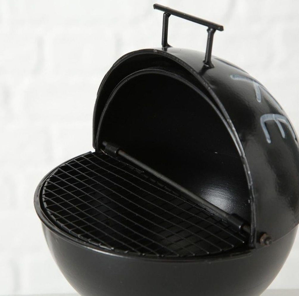 LS-LebenStil Smoke Sturmaschenbecher Metall Schwarz 15cm BBQ