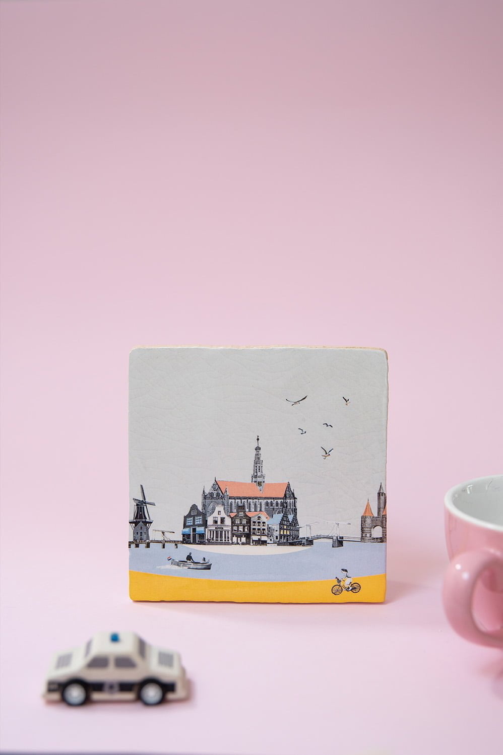 Storytiles Delft Blue Verliefd op Haarlem Fliese M 13x13 cm Boot
