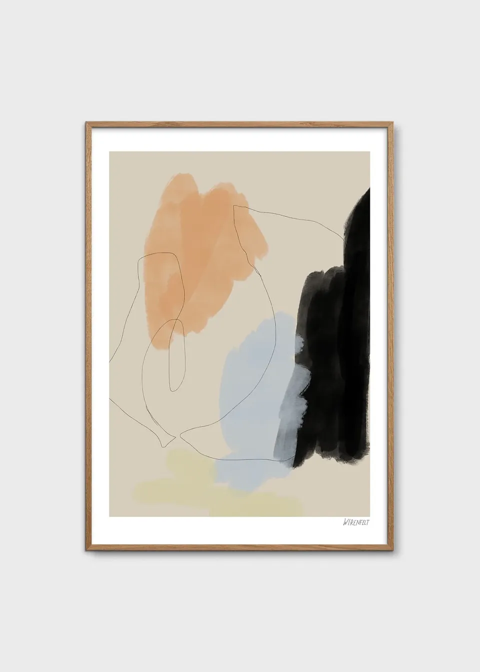 The Poster Club Art Prints Franca Poster 30x40 cm Beige