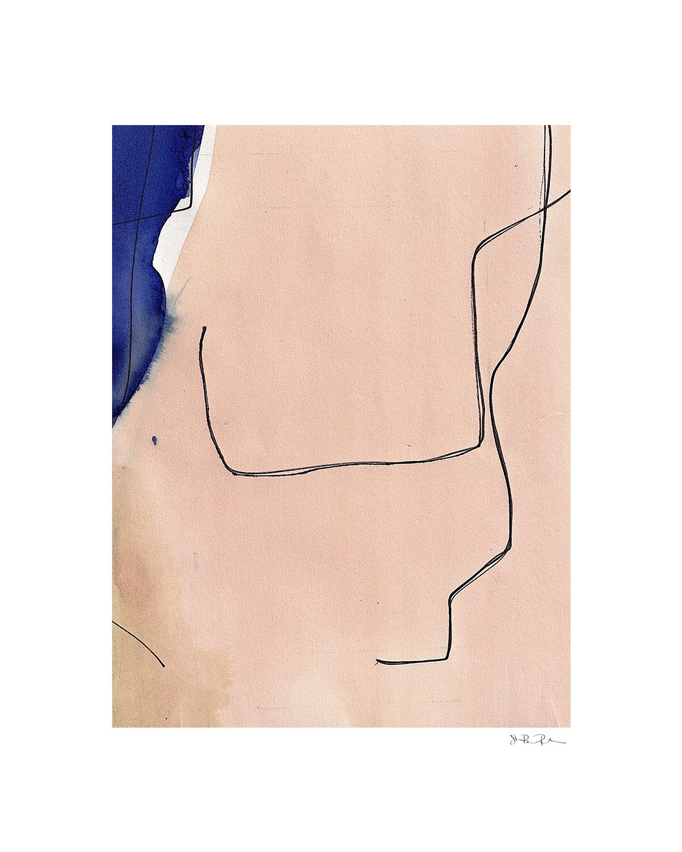 The Poster Club Dove 01 Poster 30x40 cm abstrakt blau