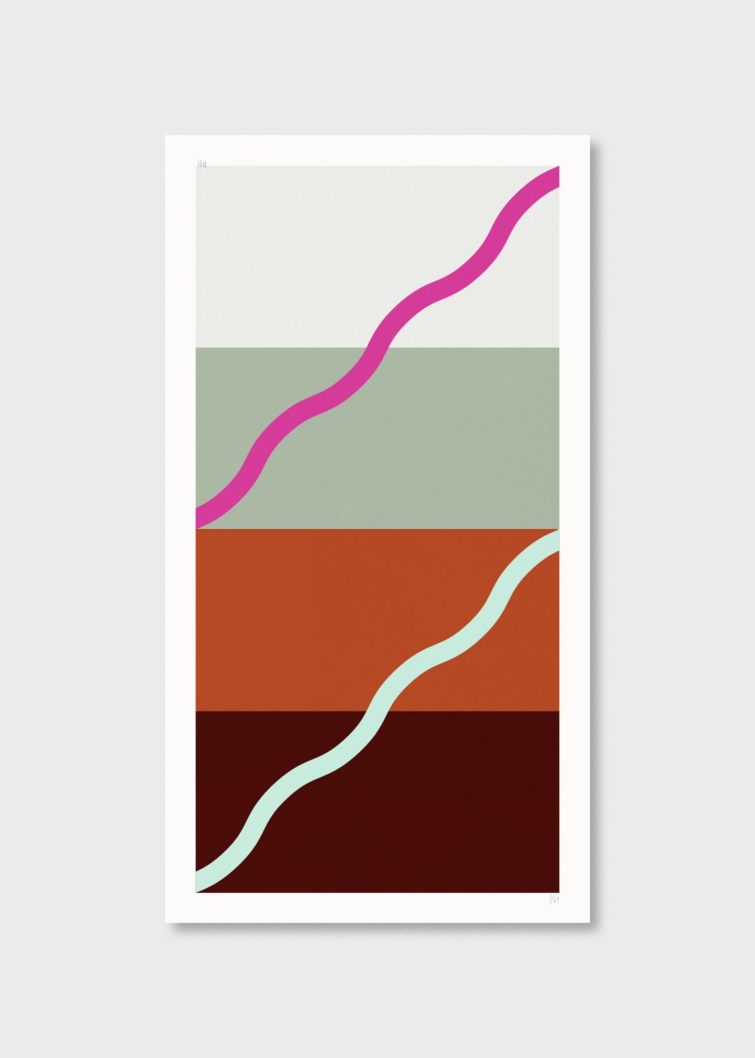 The Poster Club Colour Meditation No. 03 Siebdruck 54x100 cm
