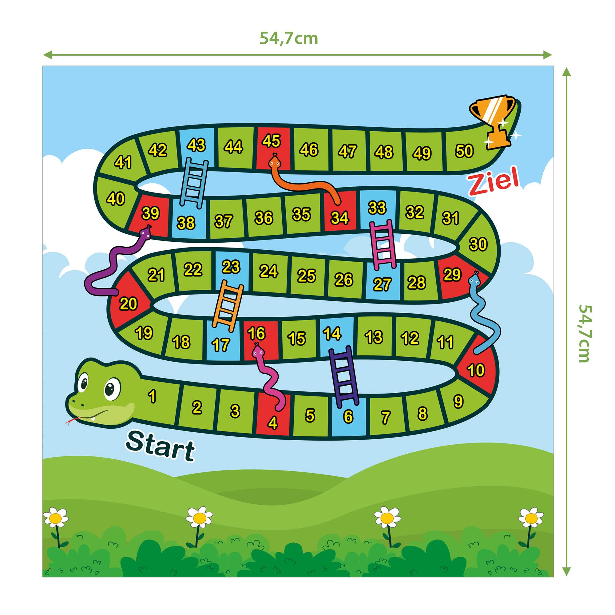 Banjado Möbelfolie Spielbrett 3 Tischfolie 55x55 cm