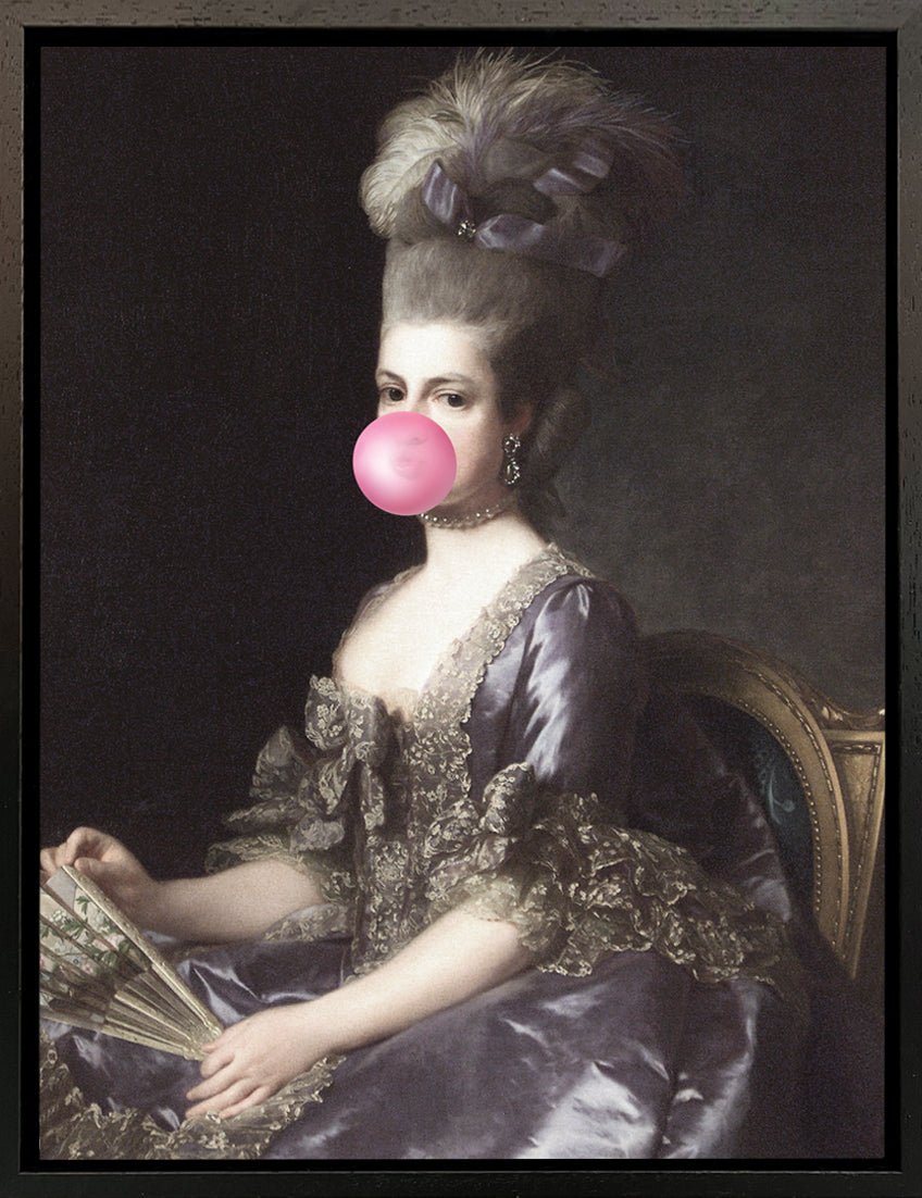 Mineheart Bubblegum Portrait 6 Leinwandbild Rosa 40x50cm