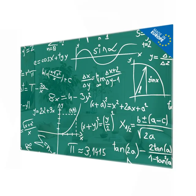 Banjado Magnettafel Kreidetafel Glas-Magnetboard 120x80 cm Muster