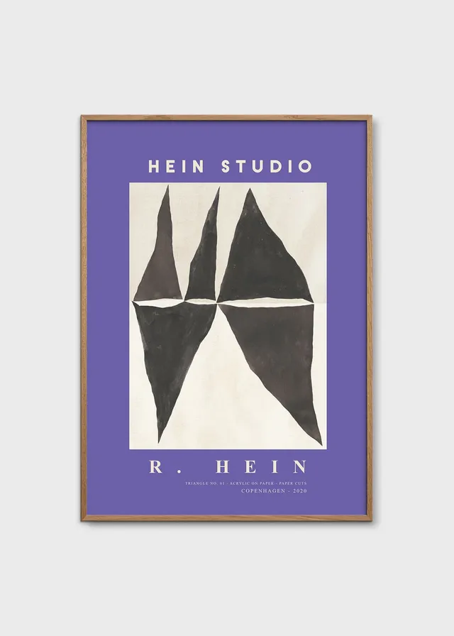 The Poster Club Art Prints Triangle no. 03 Poster 50x70 Lila
