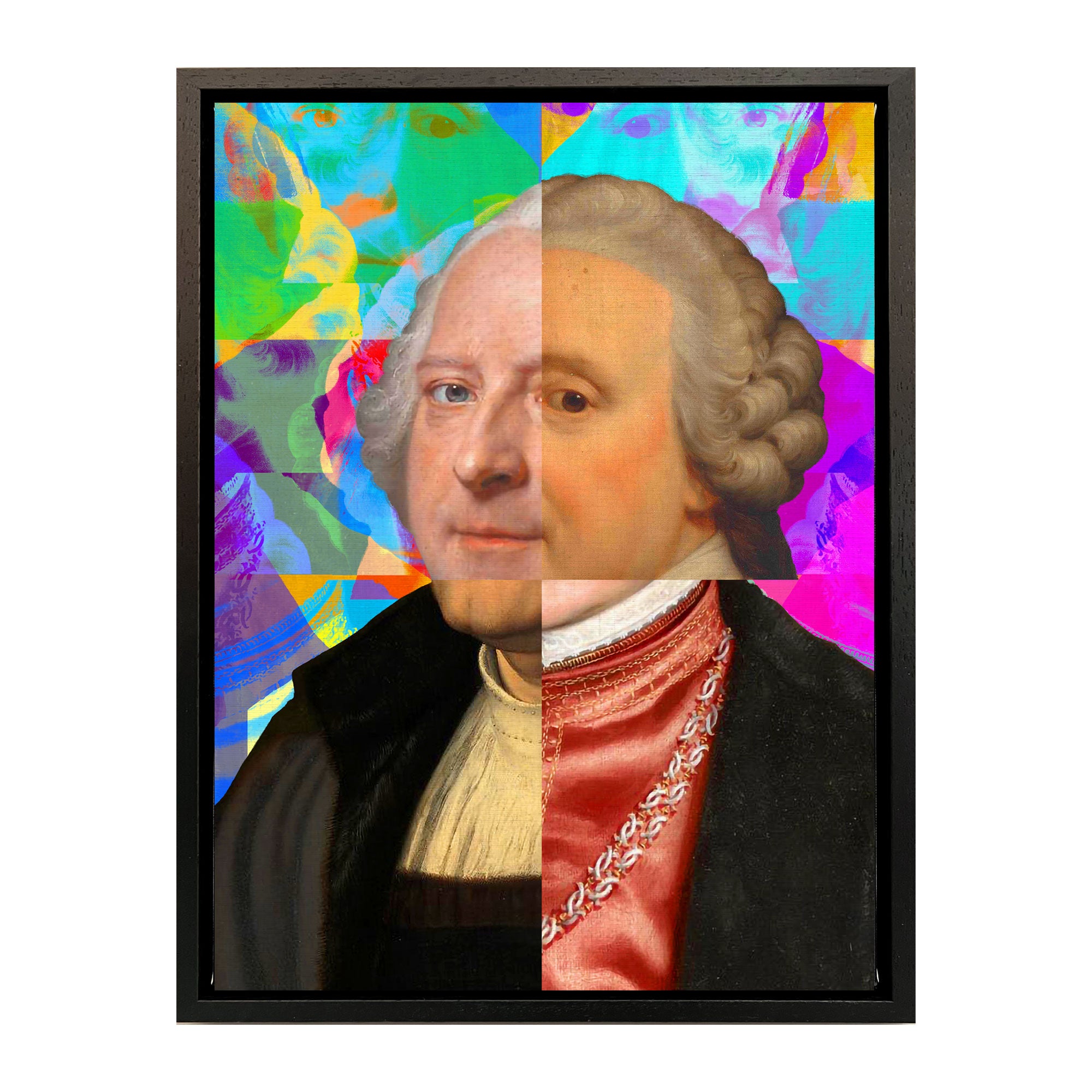 Mineheart Gentleman Puzzled Portrait Leinwand 60x81cm