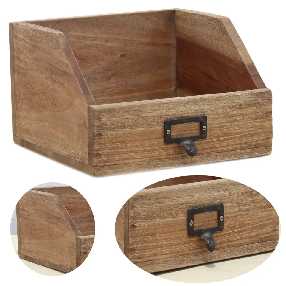 LS-LebenStil Napoli Besteckkasten Holz braun 24cm