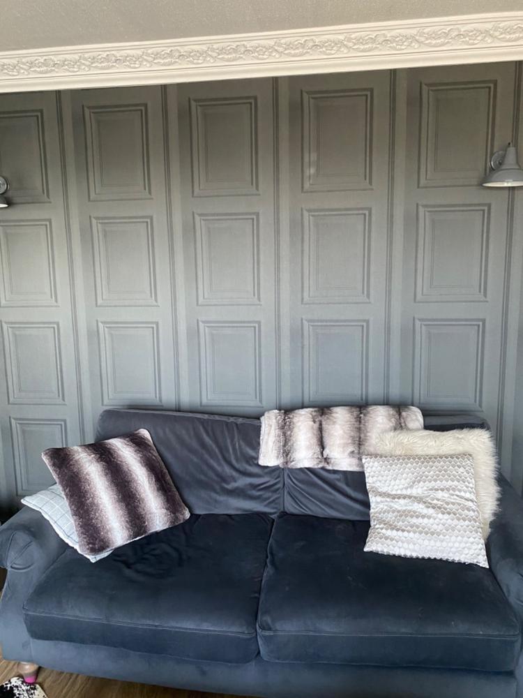 Mineheart Anthracite Panelling Tapete Rolle Paneel schwarz