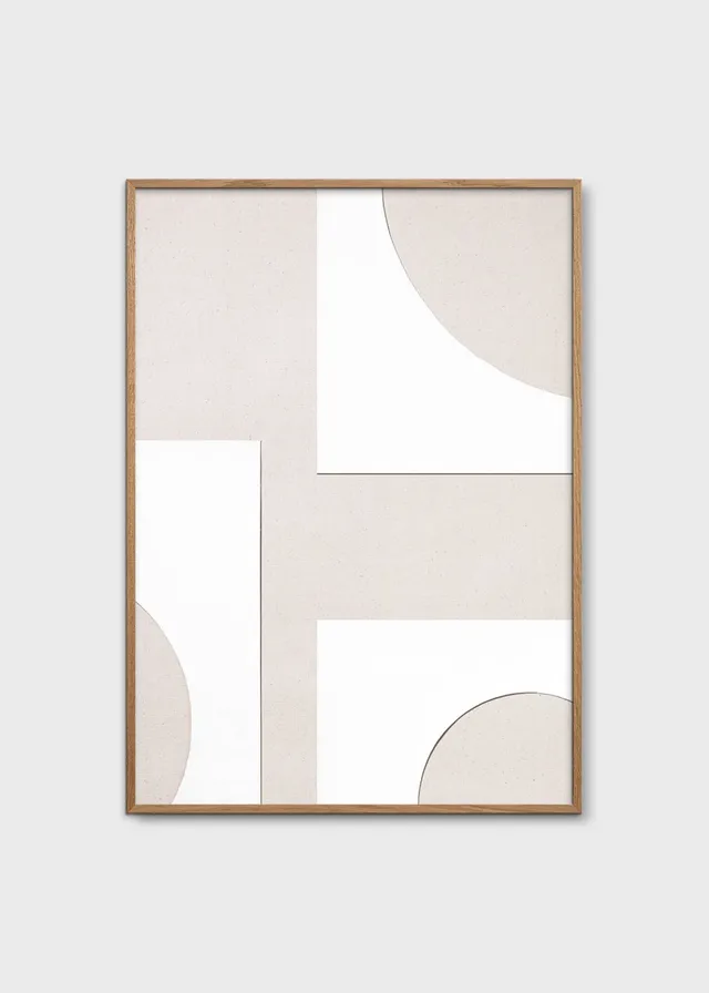 The Poster Club Object Blanc No.23 Bild 30x40 cm beige weiß