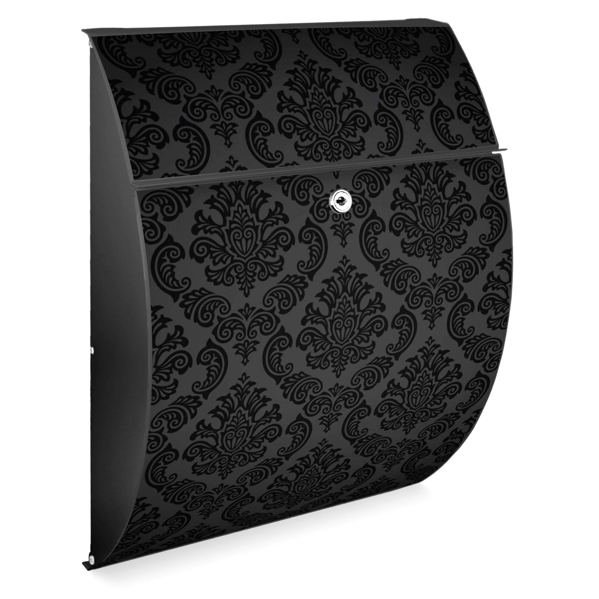 Banjado Riviera Briefkasten anthrazit – Black Deluxe A4 Stahl