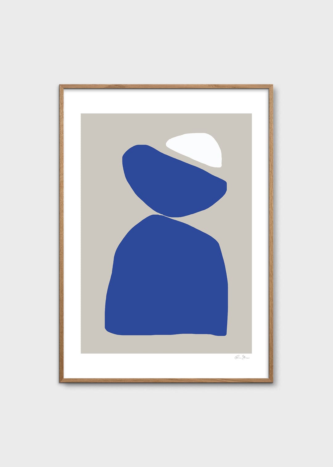 The Poster Club Art Prints Blue Moon Poster 30x40 cm blau