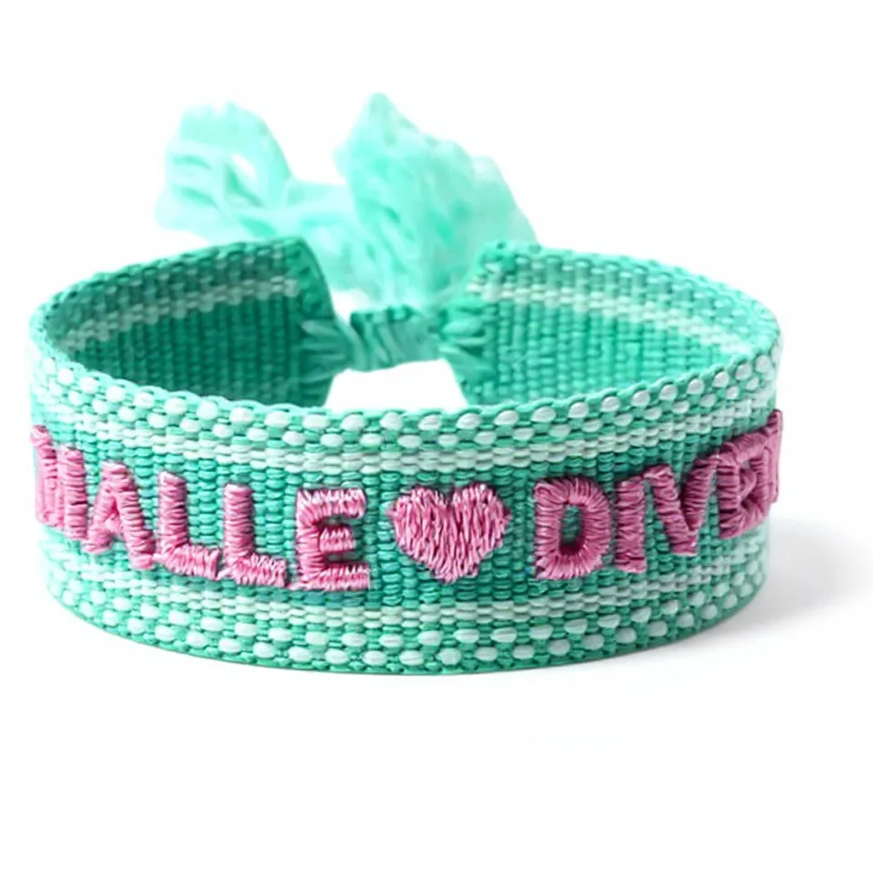 LS-LebenStil Statement Armband Malle Diven türkis rosa