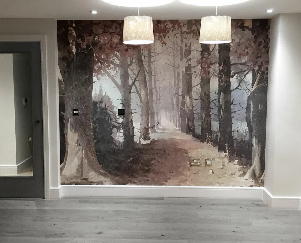 Mineheart King's Wood Fototapete Wald 250x300 cm Vlies