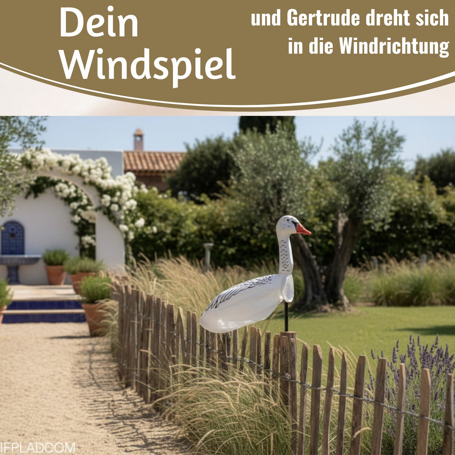 LS-LebenStil Garten & Camping Windgans Gertrude 70 cm